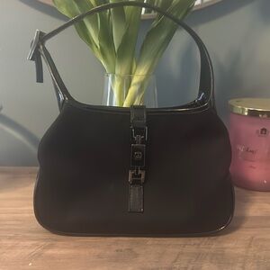 Gucci mini Jackie black nylon bag